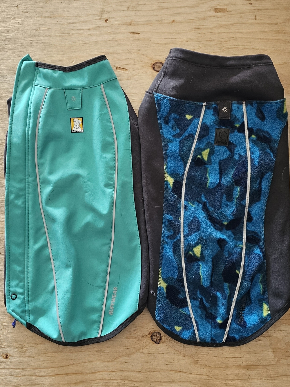 Ruffwear Cloud Chaser Softshell Dog Jacket & Climate Changer Dog Sweater Sz Sm